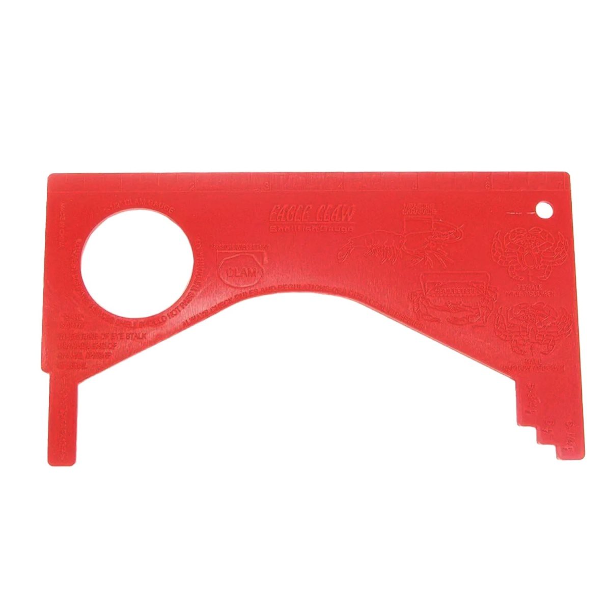Eagle Claw Shellfish Gauge, Red