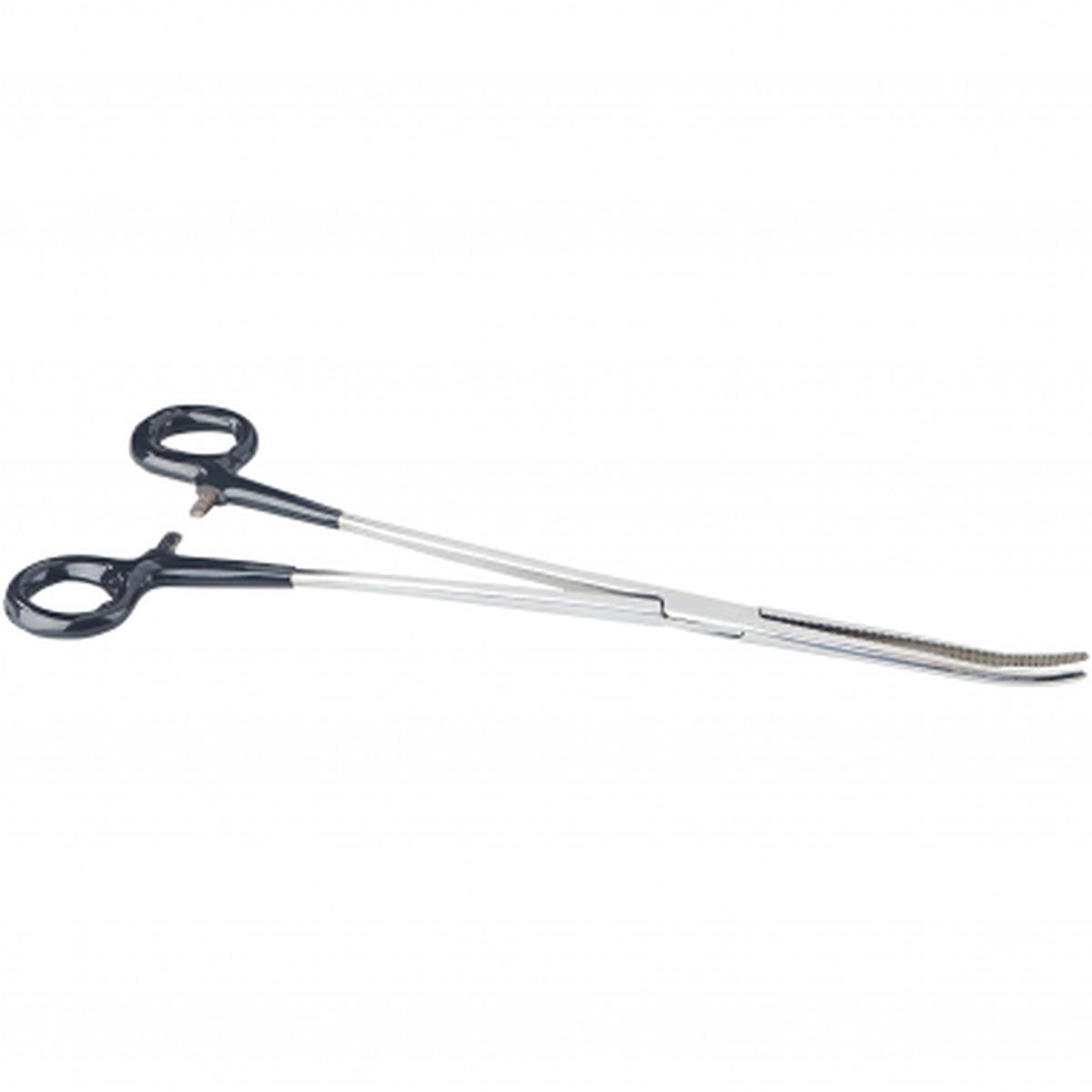 Arterial clamp, angled
