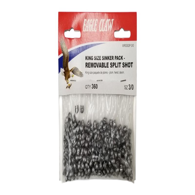 Removable Split-Shot Sinker – Size 3/0 (360 Pack)