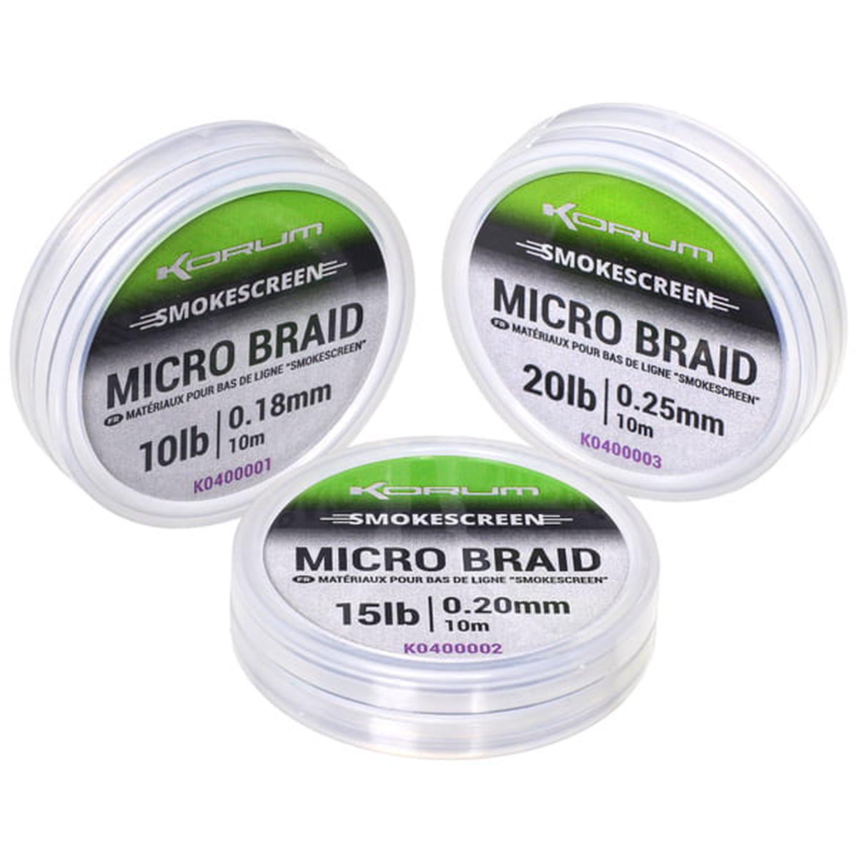 Korum Smokescreen Micro Braid 10m