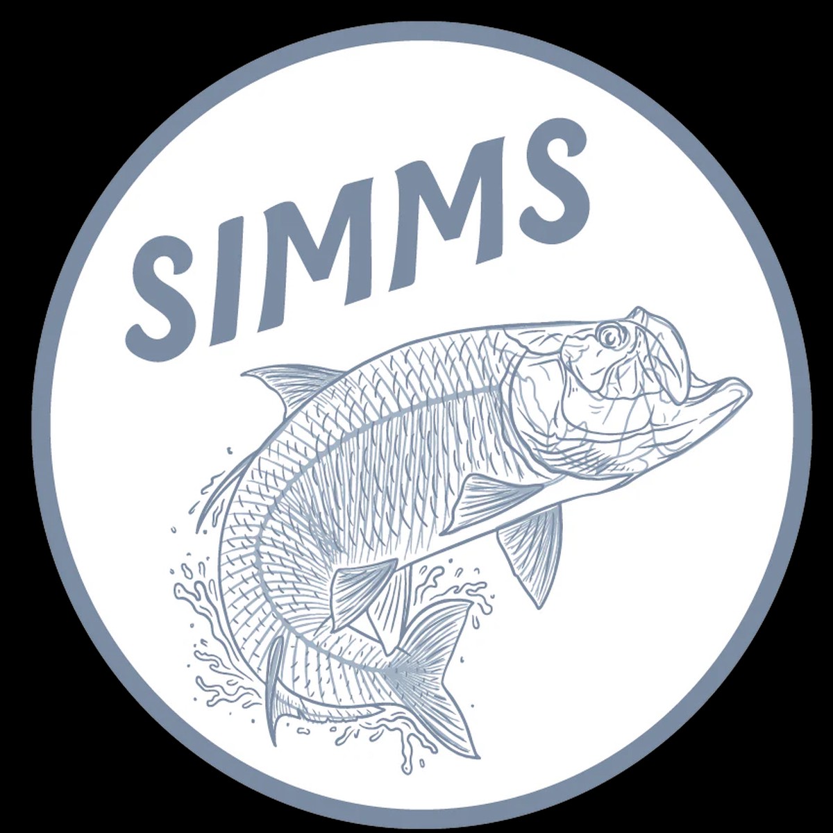 Simms Tarpon Bones Sticker
