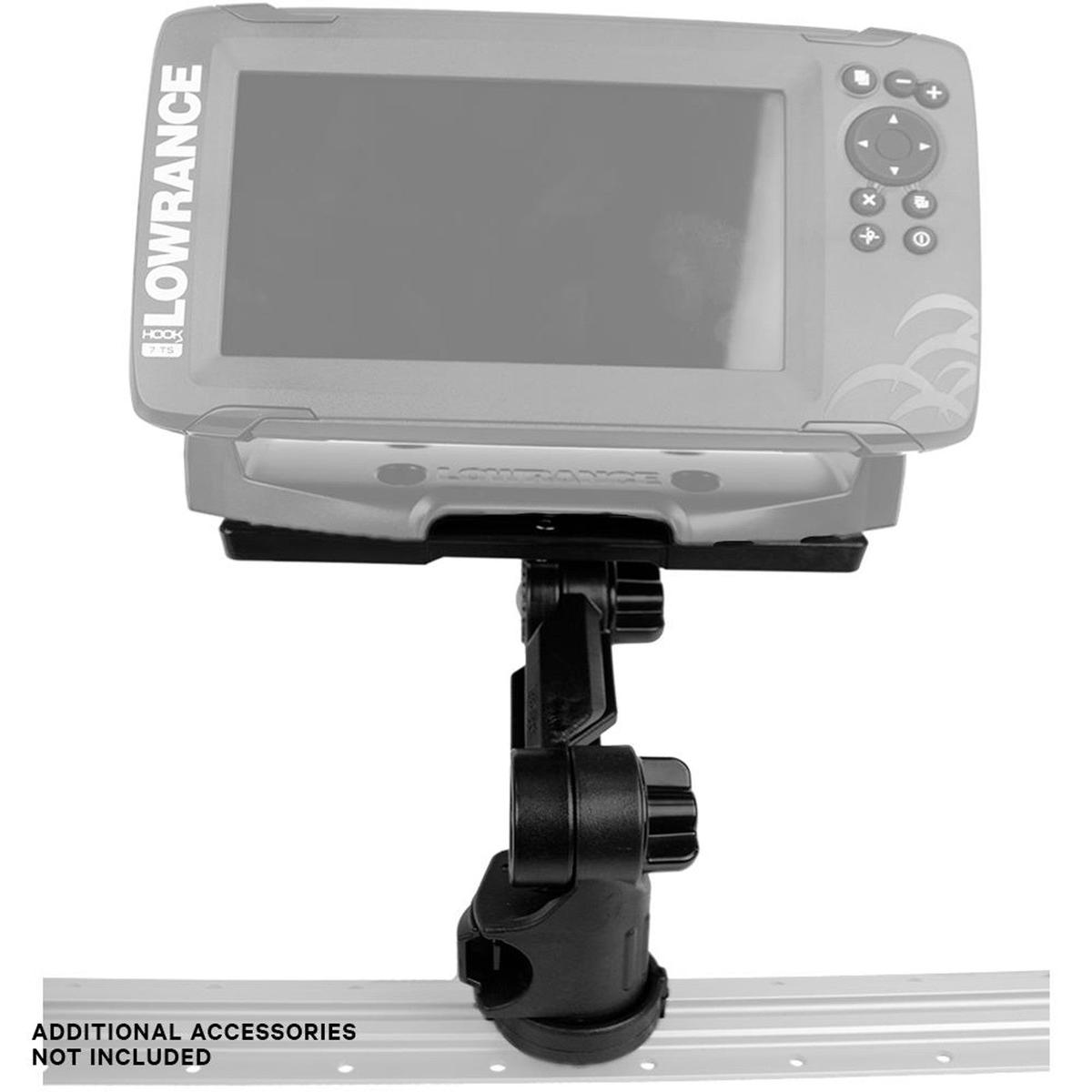 Rectangular Fish Finder Mount with Track Mounted LockNLoad Mounting System